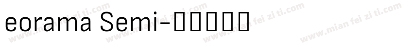 eorama Semi字体转换
